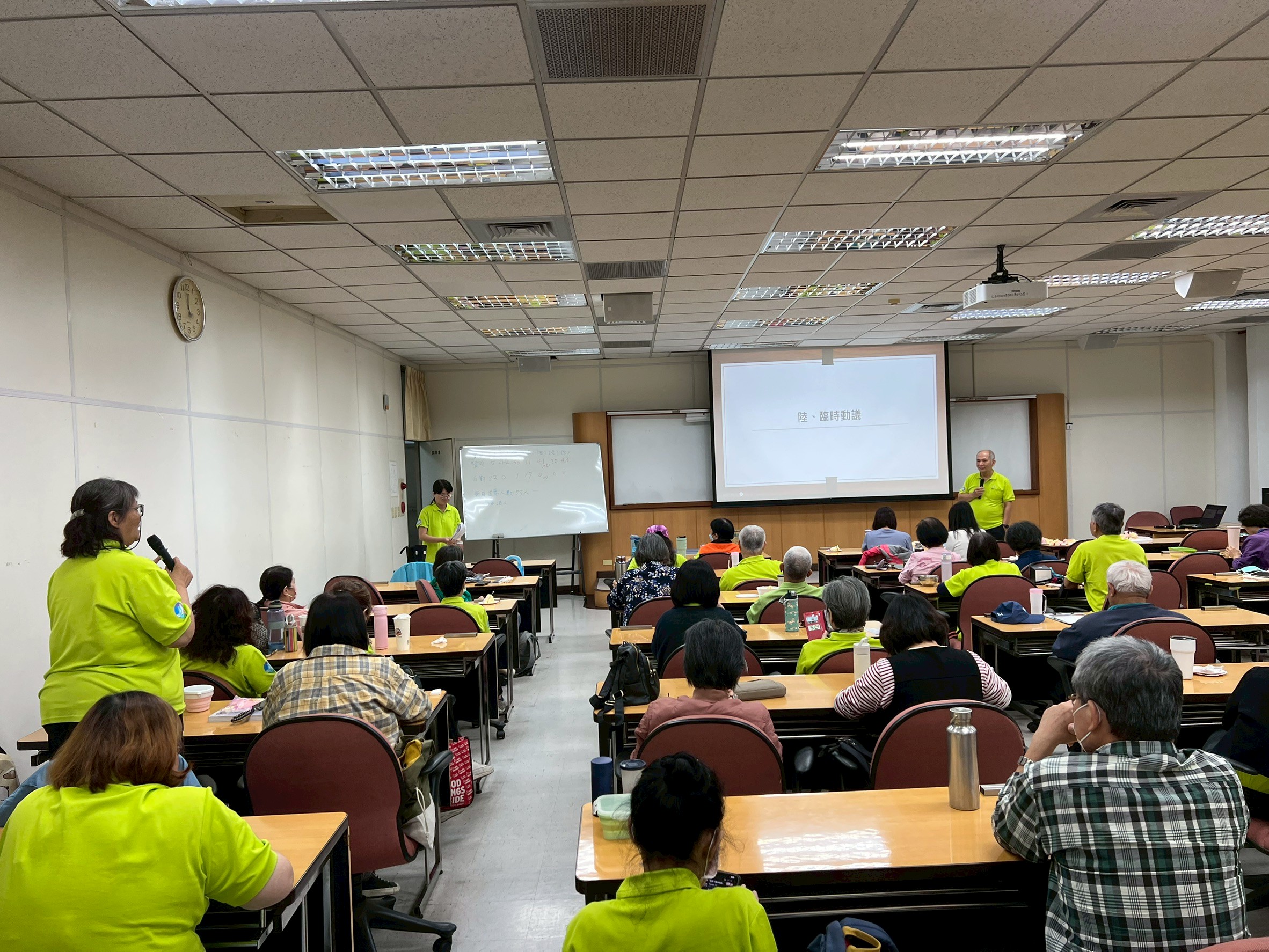 Current status of the meeting